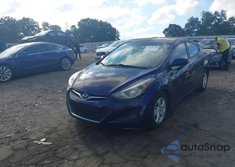 2014 Hyundai Elantra Se из США, поврежденный, VIN 5NPDH4AE6EH472757